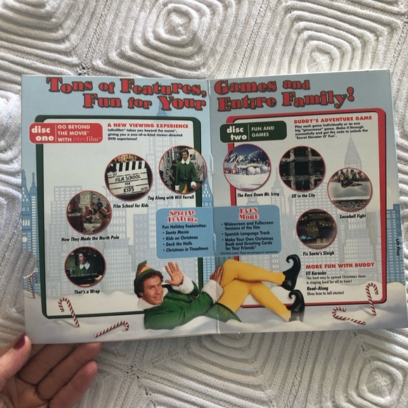 ELF 2 DISC BOX SET- WIDE/ FULL SCREEN- FEATURES/ GAMES - Picture 3 of 6